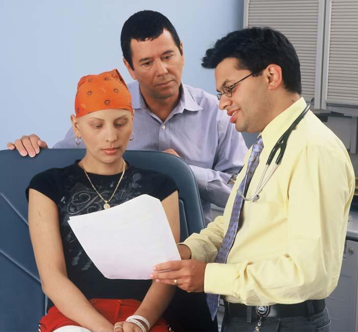 A patient reviewing a coordinated healthcare plan